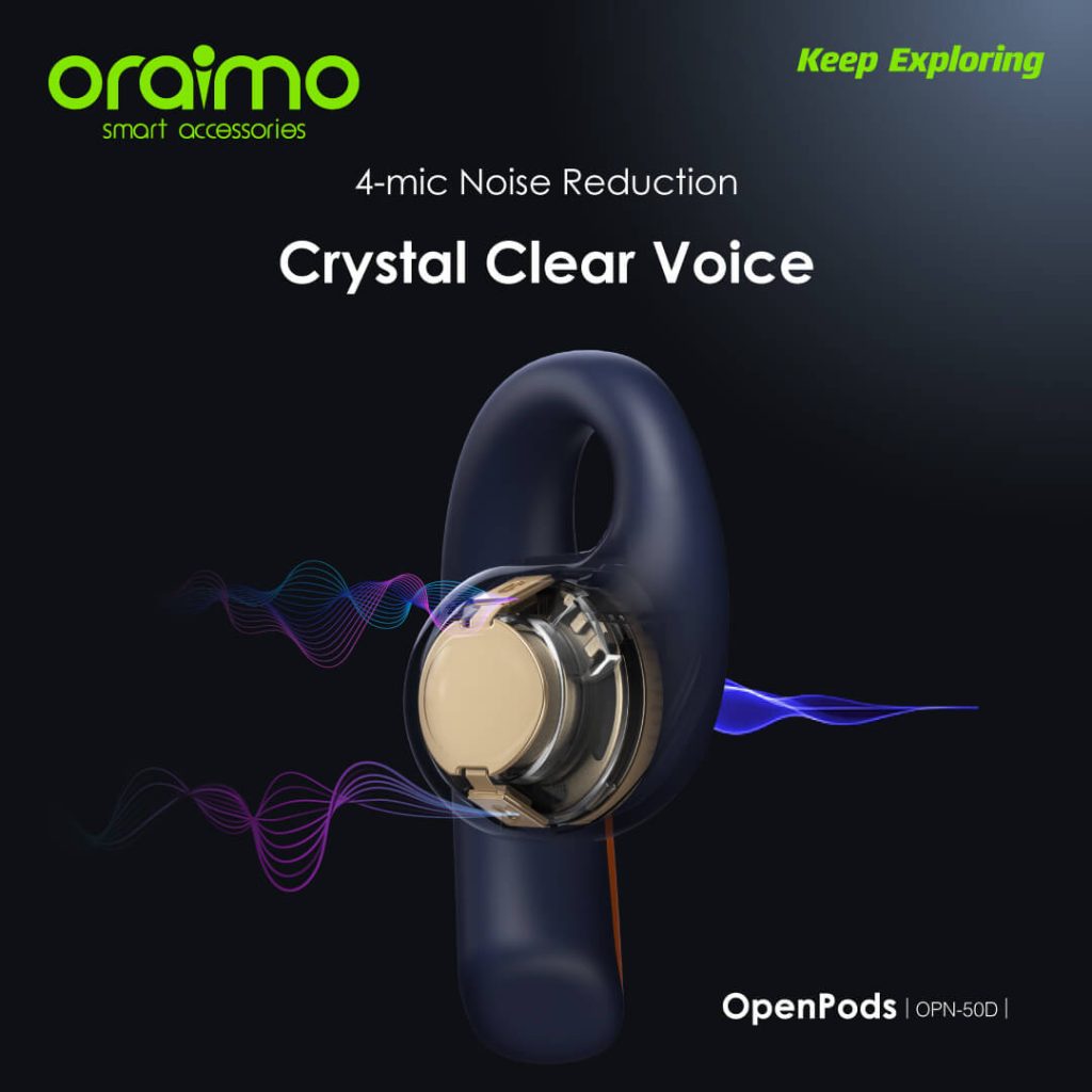 4-mic Noise Reduction–Crystal Clear Voice Beamforming array and AI deep neural network algorithm reduce the disruptive noise around the caller. Optimized air duct suppresses wind noise during outdoor activities to make people you are calling hearing your voice more clearly.