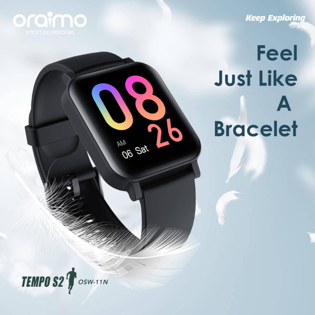 Oraimo Smart watch Tempo s2 OSW-11N Smartwatch