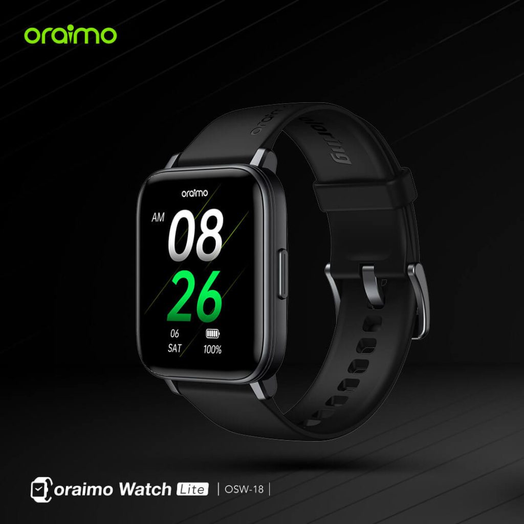 Oraimo OSW-18 Watch Lite 1.69'' TFT LCD Display IP68 Waterproof Sports Smart Watch-Dark Chrome