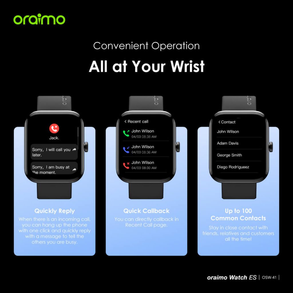 oraimo OSW-41 ES Smart Watch