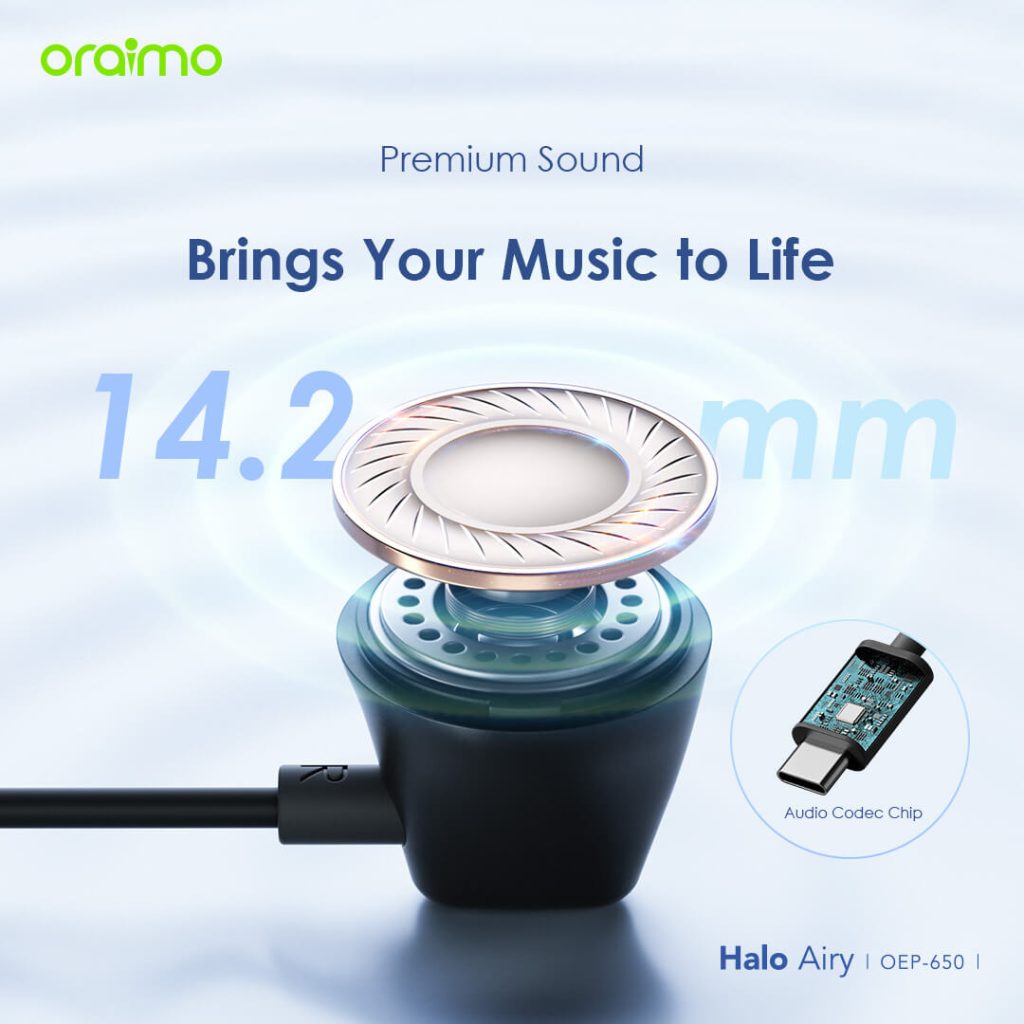 Oraimo Halo Airy OEP-650 Type C Wired Headphone