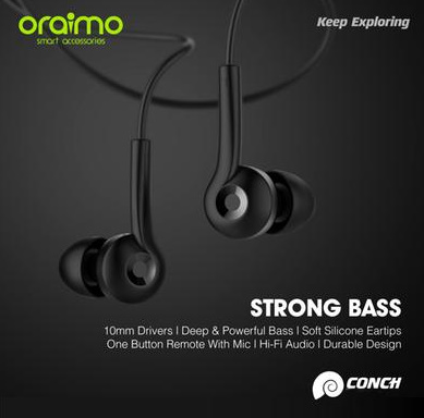 Oraimo Conch2 Oep-E11 in-Ear Earphone Deeper bass