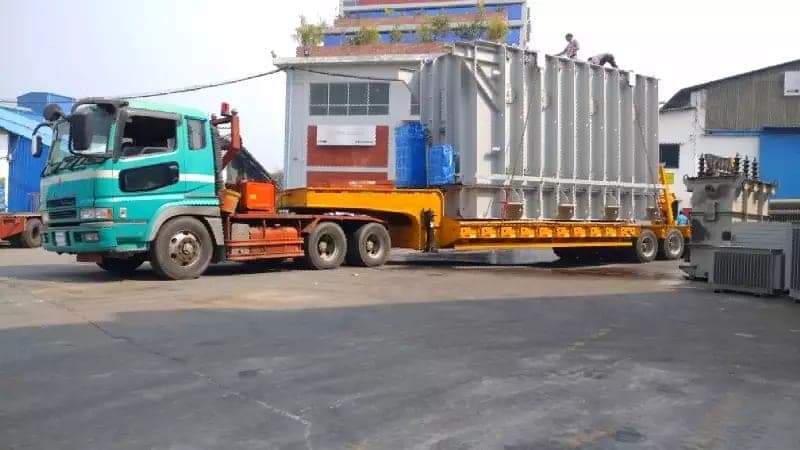 15 M Long 11 Axle Low Bed trailer 150 Ton caring capacity Along with prime mover_